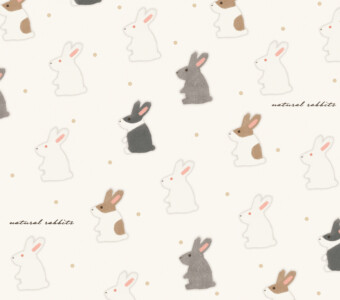 natural rabbits（ホワイト）